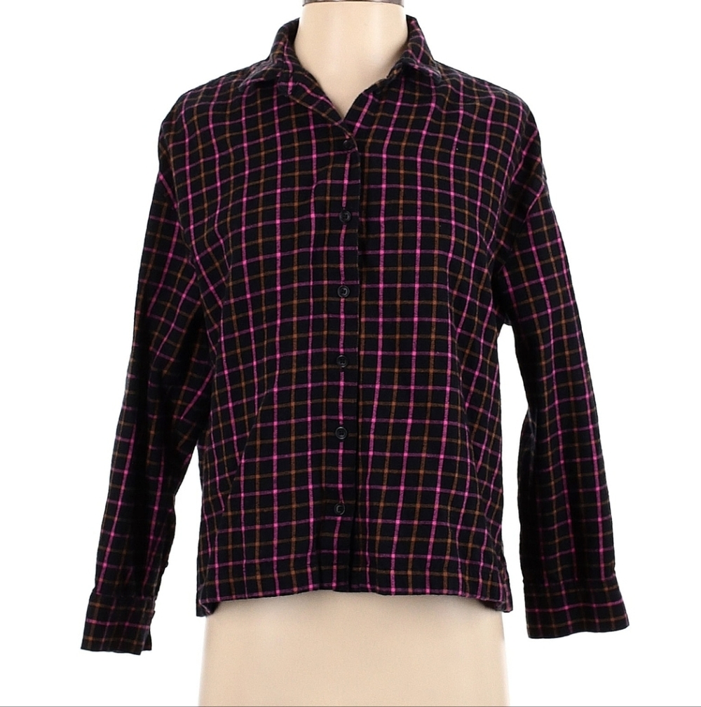 10 Items/$10 Madewell Black and Pink Plaid Fabric